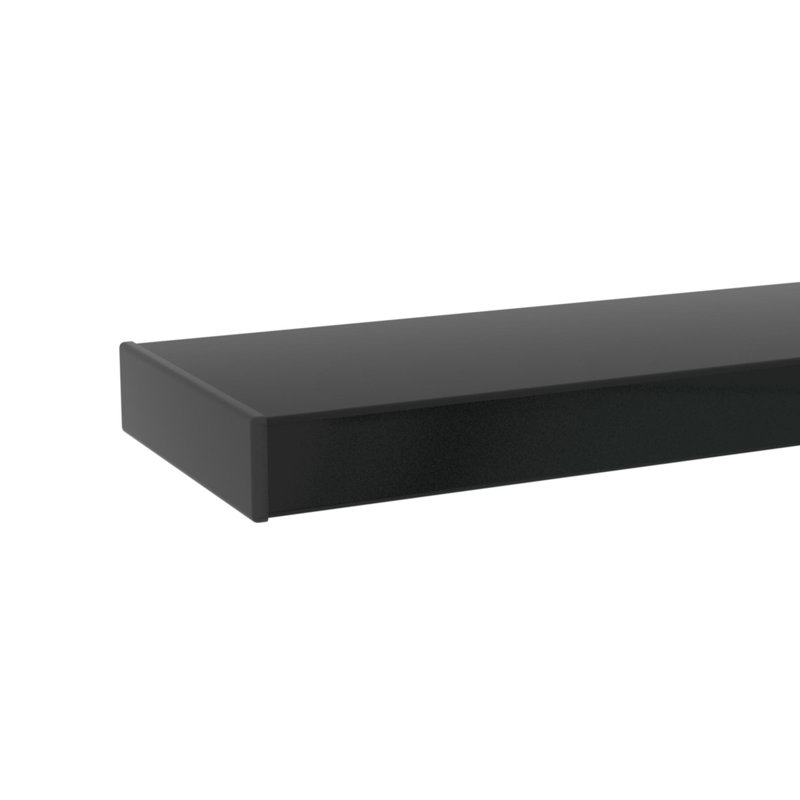 Gala Glass Top Single Coffee Table, Black, Clear