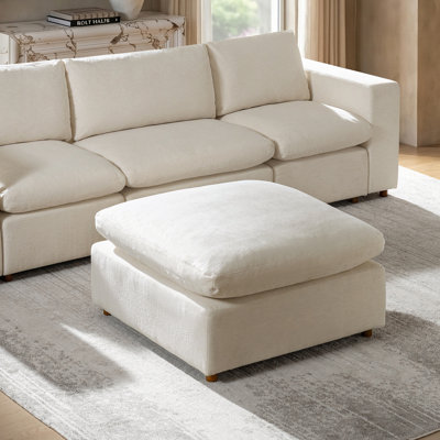 Alberto Modern Cloud Down Filled Oversized Ottoman