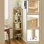 Oak Corner Shelf Bookshelf, 127 x 41 x 29 cm, 4 Tier