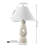 Henge 28" Organic Minimalist Textured Resin/Metal Stacked LED Table Lamp-1708893660