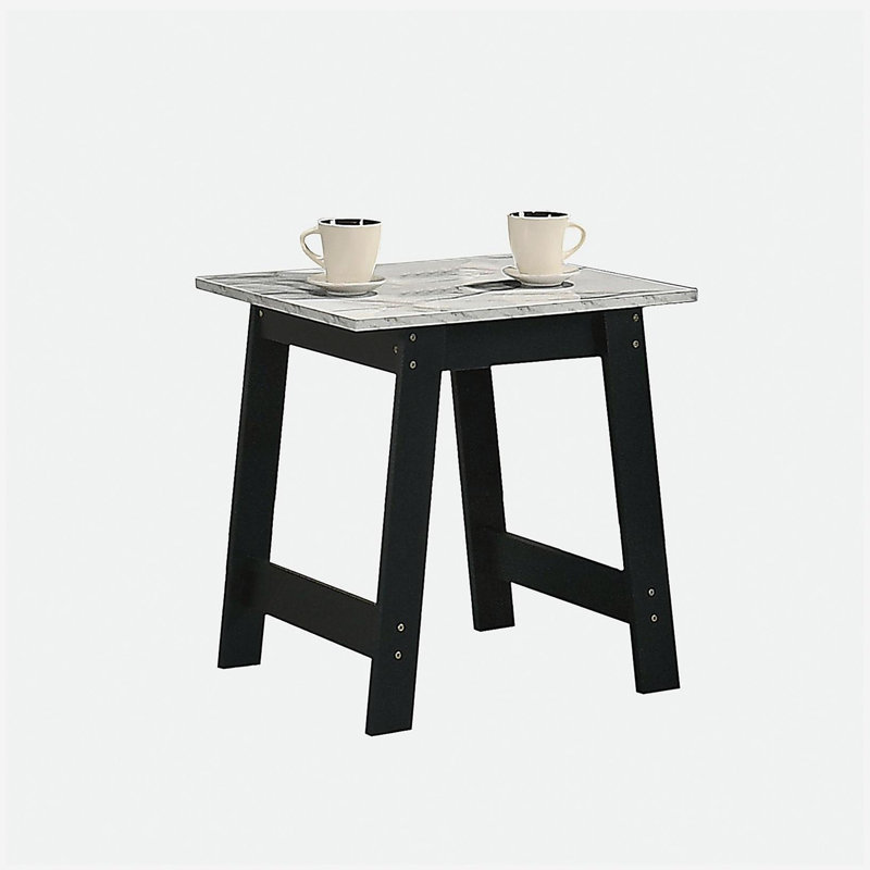 Table d'appoint Kenzo de 19 po avec plateau en marbre
