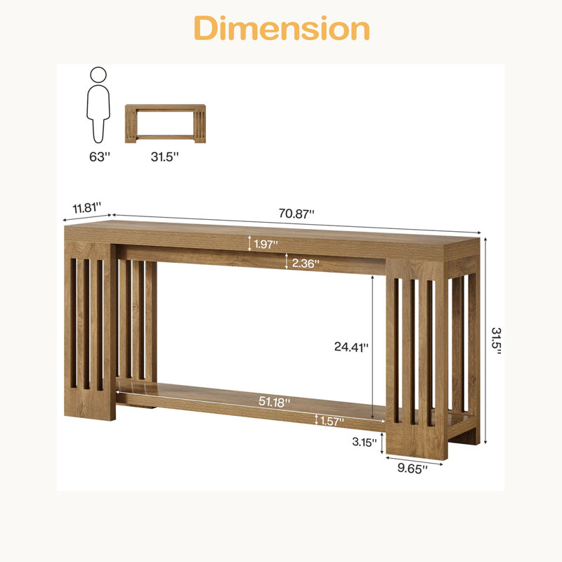 Table de canapé, console, table d'appoint