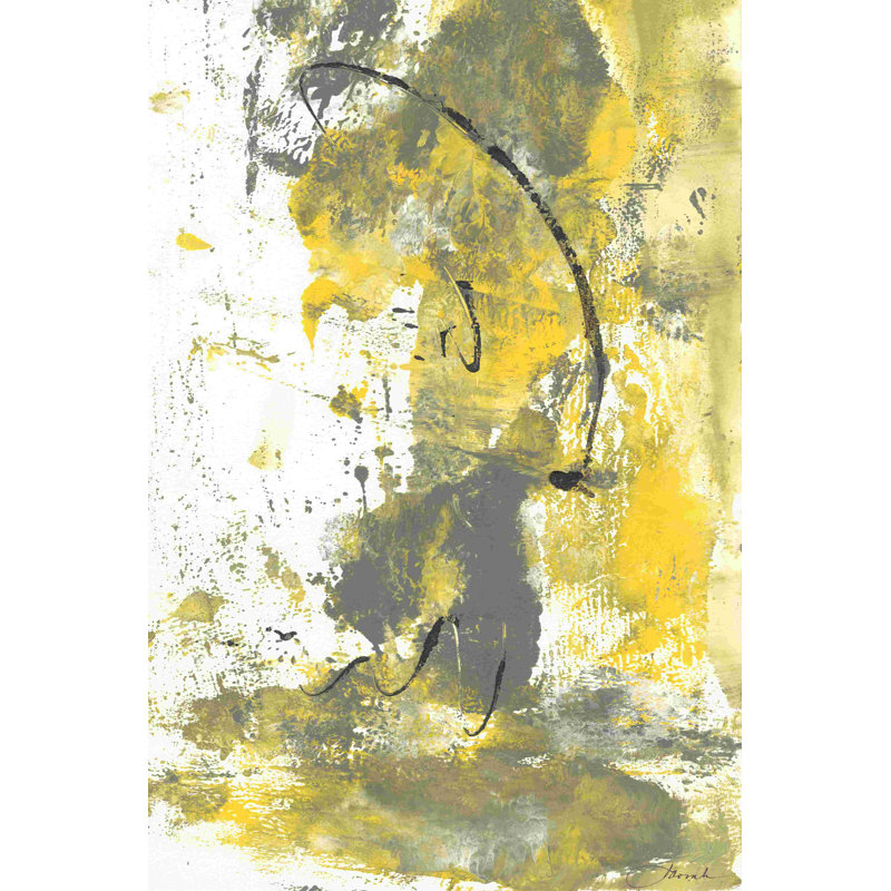 " Gray Movement III " by Joyce Combs Painting Print, 18" H x 12" W  