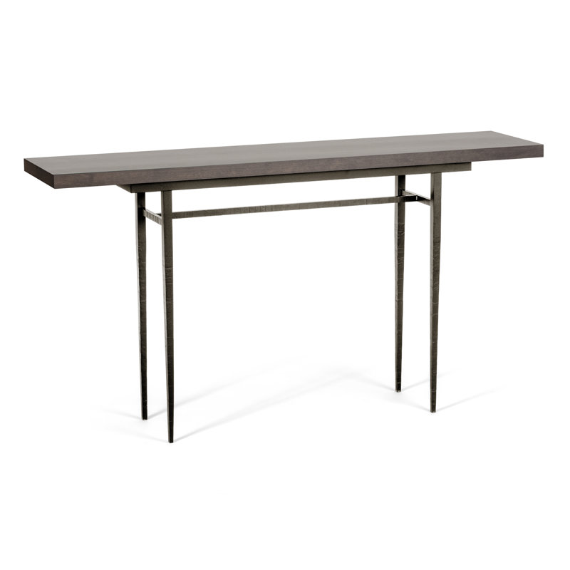 Wick Console Table, Natural Iron, 32.1" H x 60" W x 14" D, Espresso
