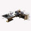 Bureau de direction 86,61 "luxueux et haut de gamme bleu-1590409855