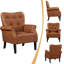 Faux Leather Armchair