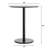 Commercial Seamless Surface Tabletop with Bar Height Round Base-2030121662-2030121633
