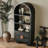 American Retro Black Display Cabinet