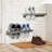 Wall Mounted Burnt Wood Shoe Rack Storage-544562583-544667251