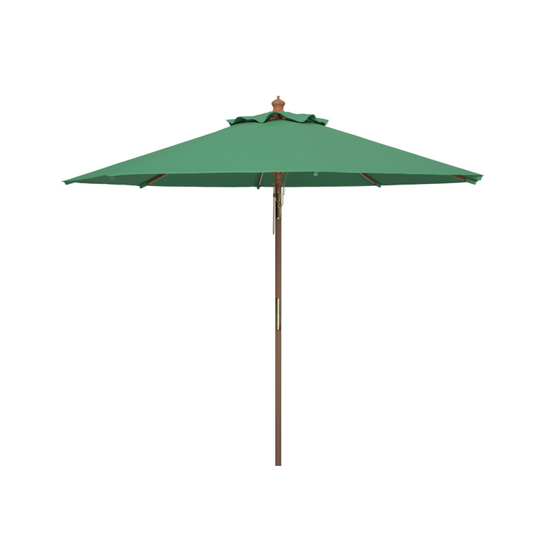 Parasol de marché 9 pi Aldan, 98.8'' H x 105.51'' W x 105.51'' D, Vert forêt, Octagonal