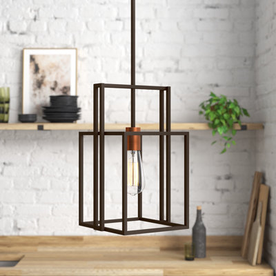 Luminaire suspendu simple géométrique à 1 lumière Larchmont