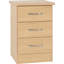 Cascio 3 Drawer Bedside Table-86239700