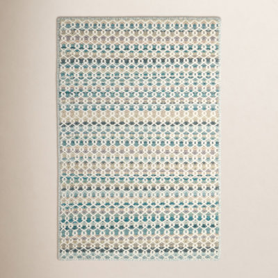 Poppy Multi Hand-Woven Geometric Wool Rug