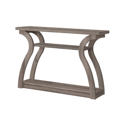 Accent Table, Console, Entryway, Narrow, Sofa, Living Room, Bedroom, Brown Laminate, Contemporary, Modern