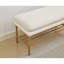 Banc de rangement rembourré pour chaussures avec siège rembourré, banc de bout avec tablette ouverte et pieds en métal pour le vestibule-1127744514