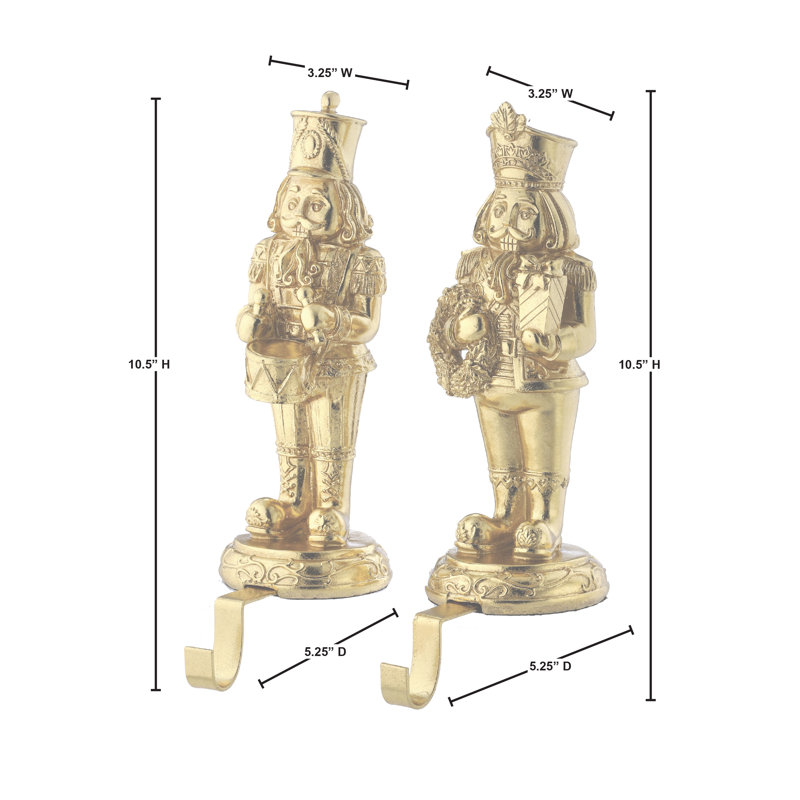 10.5" Nutcracker Stocking Holder 