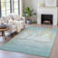 Tapis bleu sarcelle lavable à la machine intérieur / extérieur Xhevrie-112059605