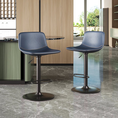 Ensemble de 2 tabourets réglables, tabourets pivotants