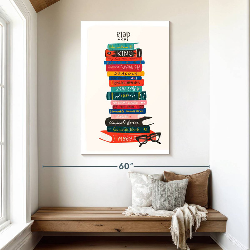 Keiraleigh Read More Book Stack, 48" H x 32" W