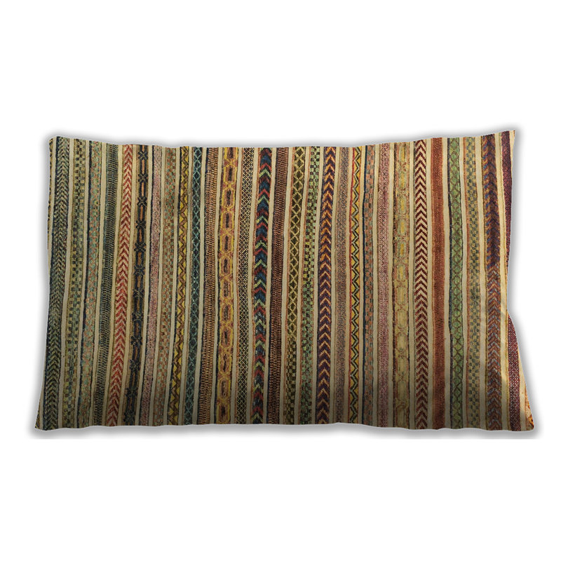 Abstract Reversible Throw Pillow, Microsuede