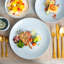 32 Piece Porcelain China Dinnerware Set, Service for 8 -1451463554