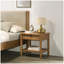 Ensemble de chambre à coucher 6 pièces en bois d'hévéa avec commode, miroir, table de chevet et commode Vichy