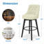 Malakeh Swivel Counter & Bar Stool with Solid Wood Frame-1364220413-1364220410-1393578897