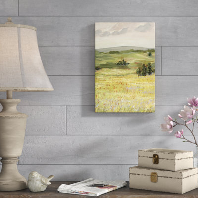 «Morning Meadow II» par Victoria Borges - peinture sur toile tendue