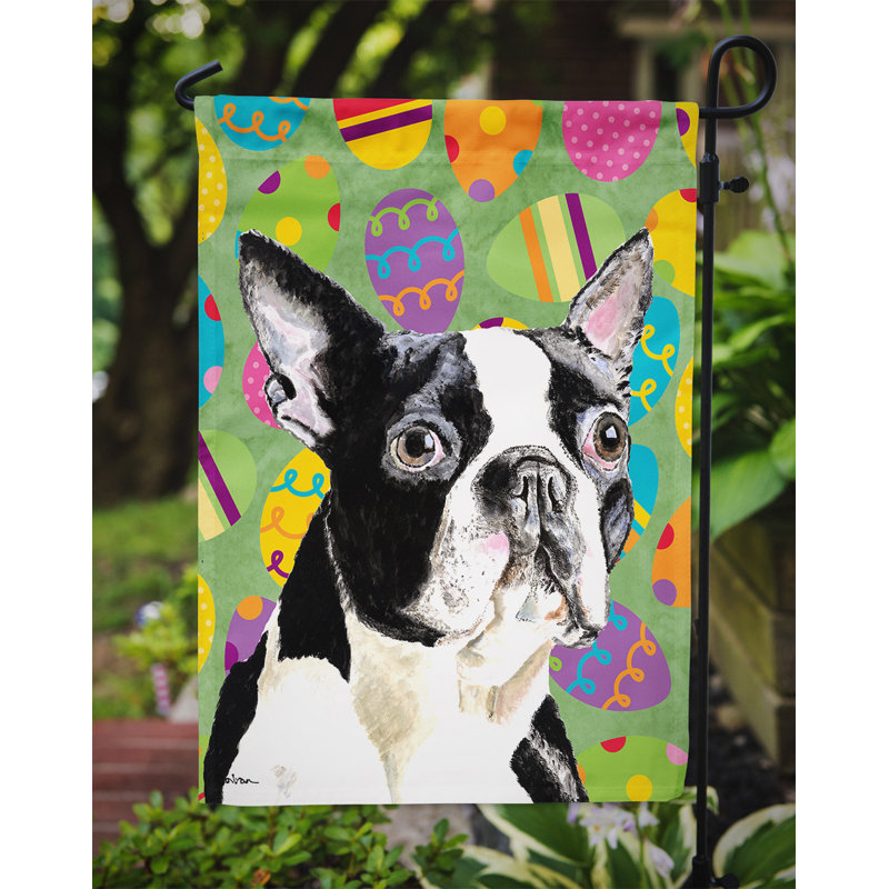 Drapeau de jardin Atara, Boston terrier 1