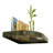 Handcrafted Corner Wall Rack-9833833