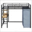Lit mezzanine simple en métal avec bureau-1963119831-1963119830