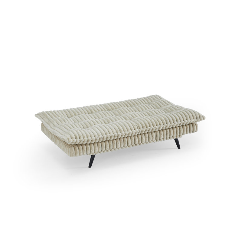 Futon en velours côtelé multi-fonctionnel en velours côtelé, Beige