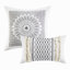 Housse de couette en coton très grand / très grand - chenille, motifs géométriques, sans produits chimiques avec multicolore, 4 attaches de coin, literie chaude et douce