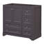 Meuble-lavabo 36 po sans lavabo, meuble-lavabo autoportant en bois massif avec 4 tiroirs de rangement et une tablette-110413199-110413200