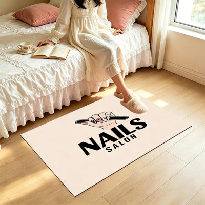  Non-Slip Indoor Outdoor Door Mat, 24"x36",Minimal nail salon