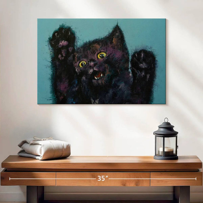 Ninja Kitten, 16" H x 24" W