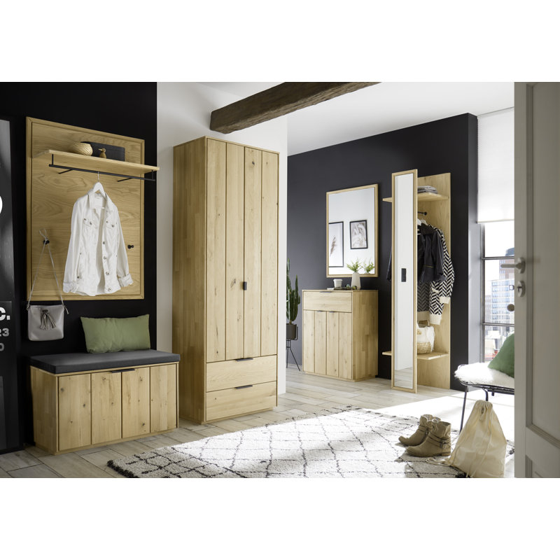 Skyline Wood Flat Wall Mirror