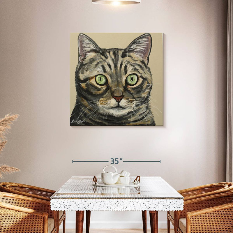 Chat tigré Ontan, H 36 po x l 36 po