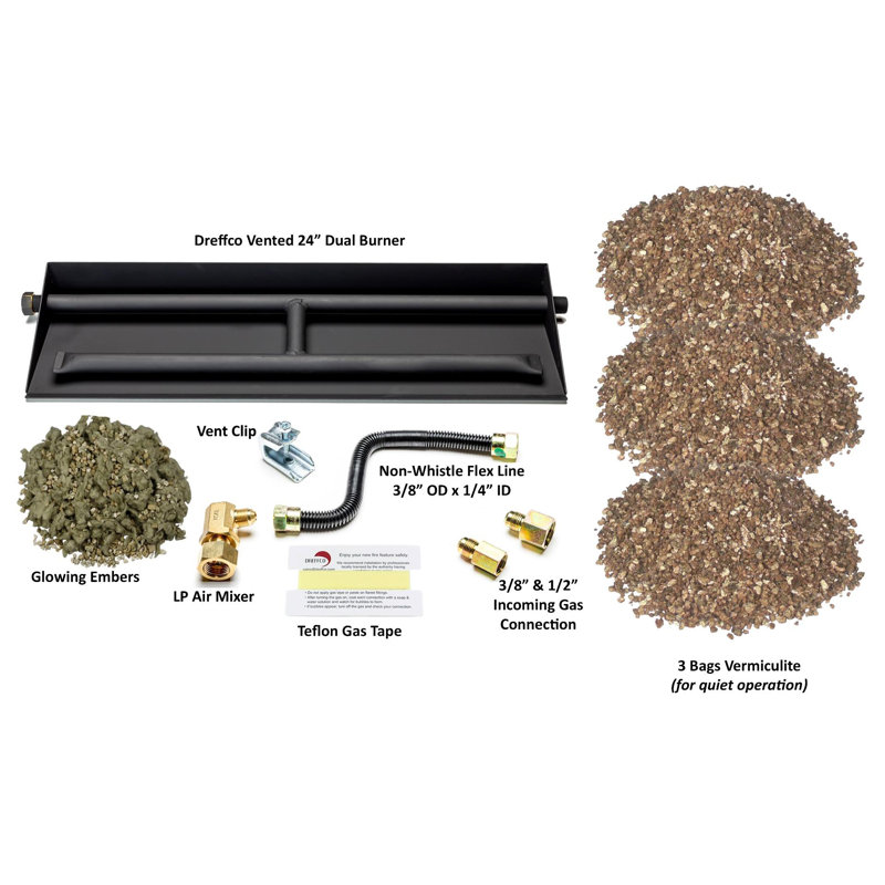 12'' Steel Fire Pit Accessory, 16" H x 24.25" W x 12" D