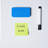 Free-Standing Magnetic Reversible Double Sided Mobile Whiteboard, 36" x 48"
