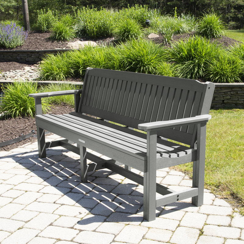 Lunz Outdoor Bench, Coastal Teak