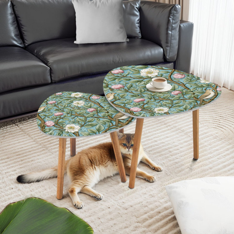 Ensemble de 2 tables basses gigognes Triangle