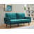 Velours bleu vert est en rupture de stock
