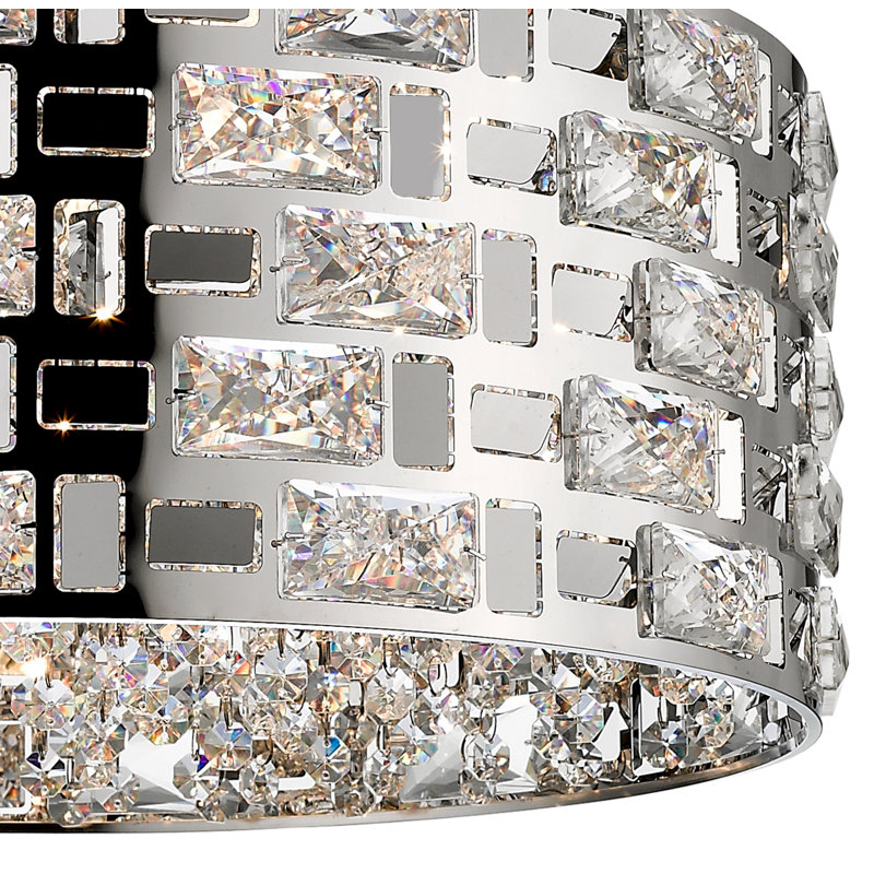 Clarkfield 6 - Light Crystal Pendant, Chrome