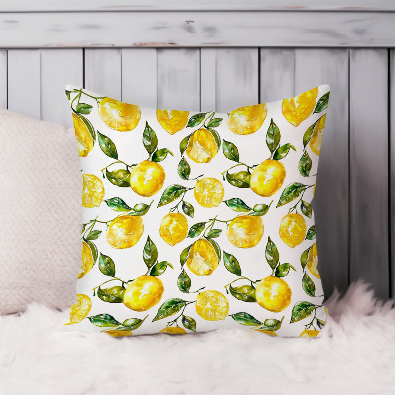 Food and Kitchen Lemon Pattern II Cottage, 16"H x 16"W