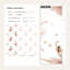 Papier peint fond blanc danseuse rose-997132780