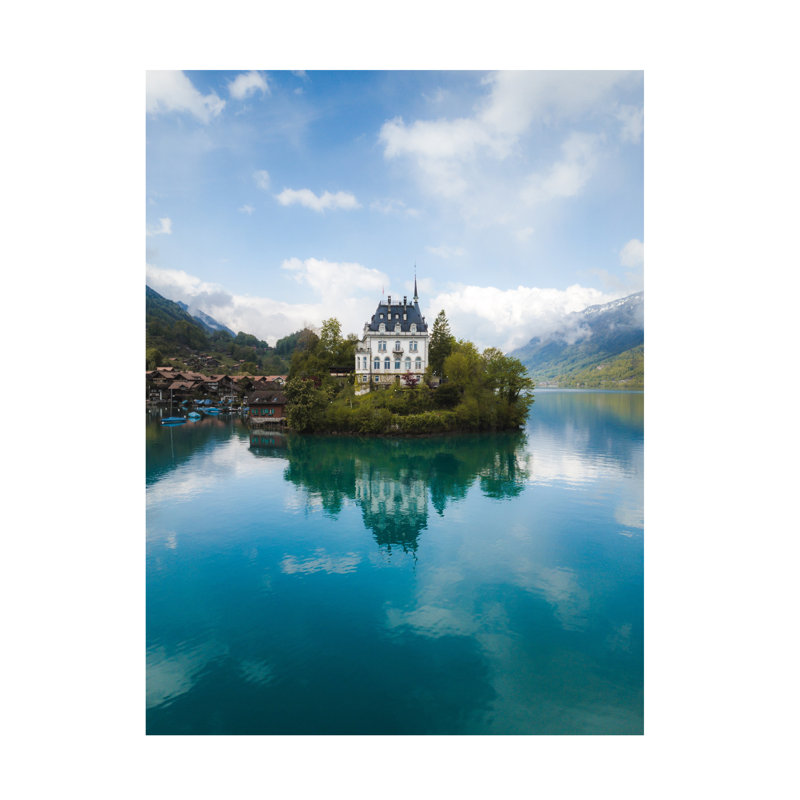 Art mural sur toile tendue - "Château suisse" de Jared Kreiss pour décoration de salon, de chambre à coucher ou de bureau - 18 x 24
