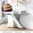 Rillamas 47.24'' Mirrored Glass Console Table Imitation Marble Sofa Entryway Table