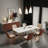 Italian luxury style rectangular dining table sets-106924469