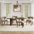 Chaise d'appoint rembourrée en bois massif